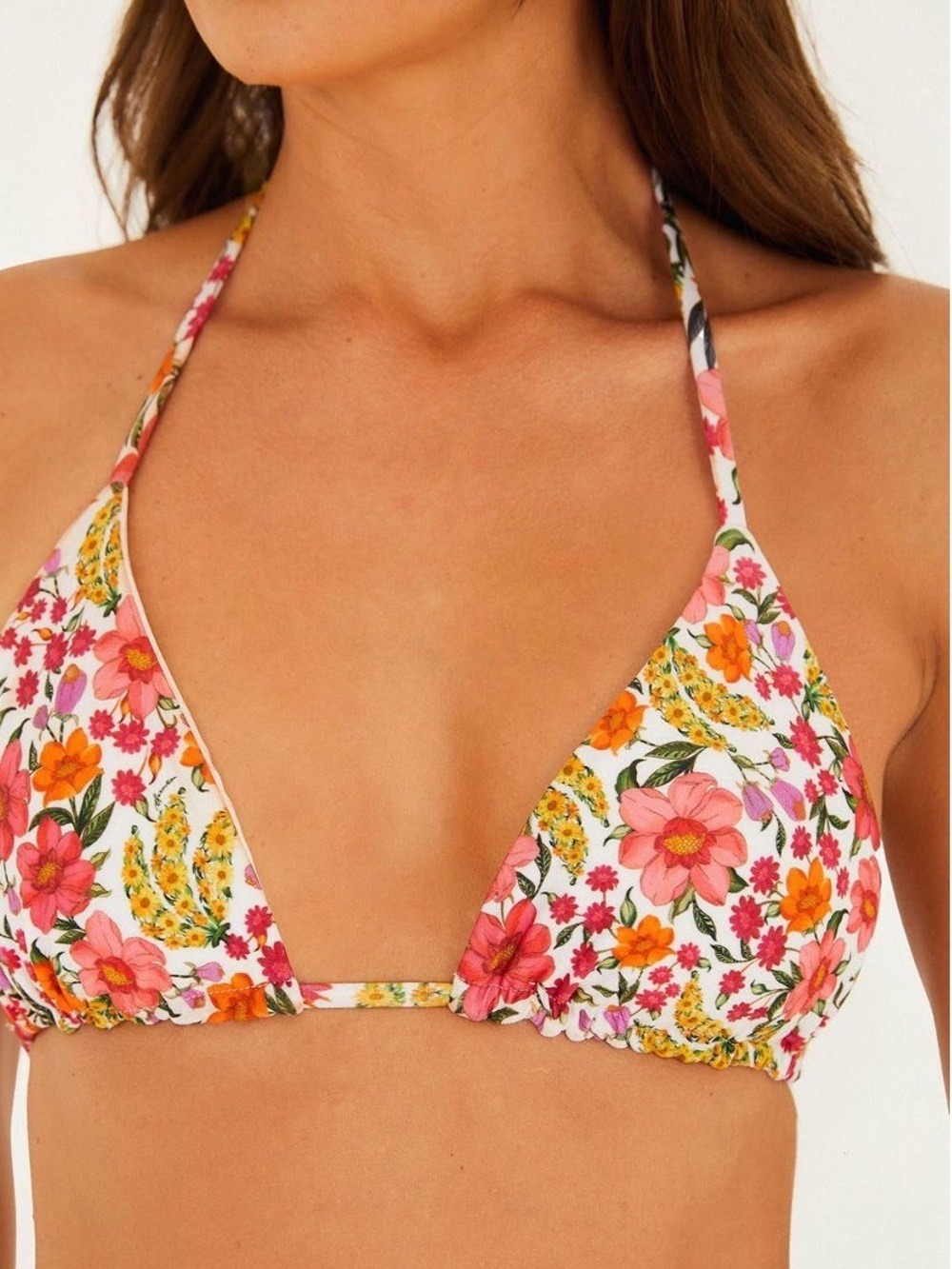Set - Farm Rio Banana Flowers Triangle Bikini - Picture 5 of 12